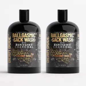 BallGasmic Ball Wash with Activated Charcoal 16oz 1pack & 2pack
