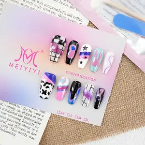 .DP.6840.Hand-drawn personalized wearable nail art