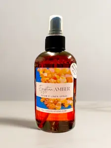 Scented Egyptian Amber Room & Linen Freshener, Woody Home Fragrances with Sandalwood Scent
