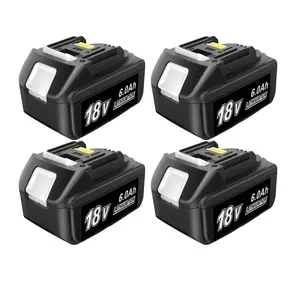 18V 6.0Ah Lithium-ion Replacement Battery for Makita Fully Compatible with Makita 18V Cordless Power Tool