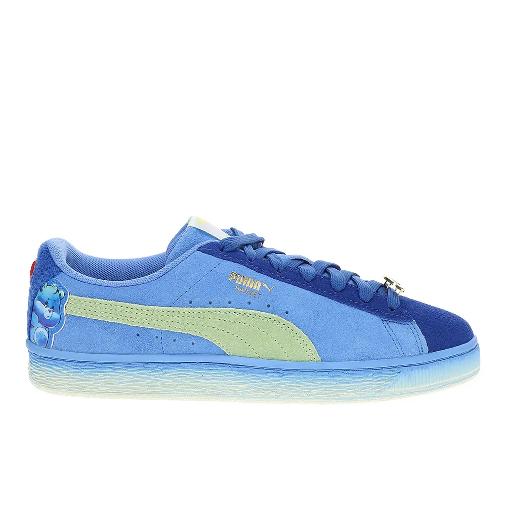 PUMA Womens Basket Grumpy Grouchy Lace Up Sneakers Shoes Casual - Blue