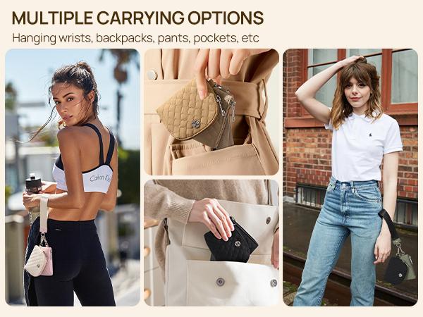 Telena Mini Zip Around Wristlet Wallets for Women Coin Purse Wristlet Keychain Dual Pouch Wallet Wristlet Gift Women's small wallet New Year's gift Telena Mini Zip Around Wristlet Wallets for Women Coin Purse Wristlet Keychain Dual Pouch Wallet Wristlet Gift Women's small wallet New Year's gift