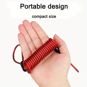120cm Alarm Disc Lock Security Anti Thief Motorbike Motorcycle Wheel Disc Brake alarm lock & bag and Reminder Spring Cable Motor Parts Accessories