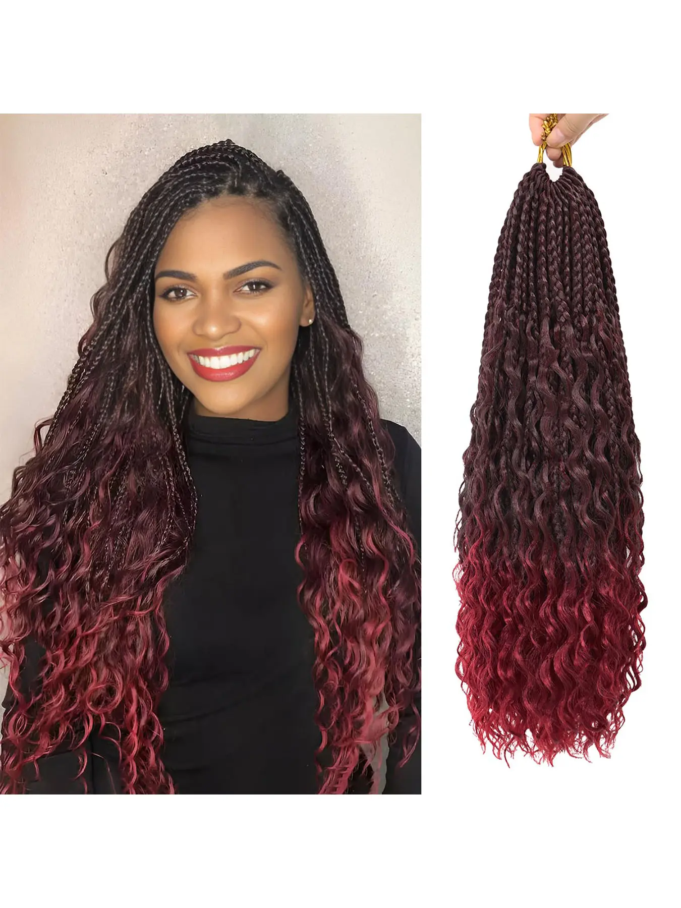 Black Mix Burgundy 1B/Bug