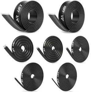 7-Size Heat Shrink Tubing Roll Kit: 4:1 Adhesive Lined, 54 Ft Marine Grade , Insulated Sealed, Oil-Proof & Wear-Resistant, for  Use & Industrial Applications (Black)