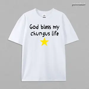 God Bless My Chungus Life Tshirt, 100% Cotton Funny Meme Shirt