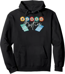 Bingo Besties Gambling Lottery Bingo Player Bingo Buddy Pullover Hoodie - Feliciabr Shop 94B0D9KJC3F3