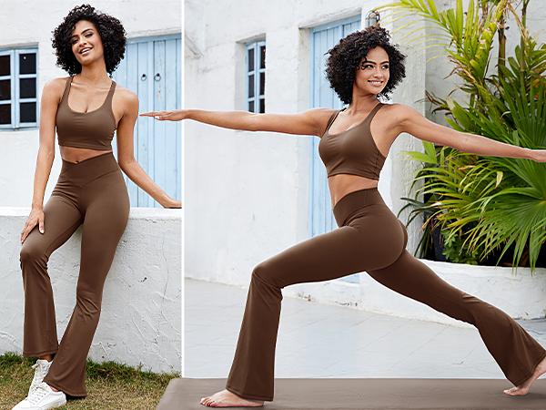 UEU Womens Wide Leg Crossover High Waisted Yoga Pants Camo Bootcut Workout Flared Leggings Casual Pants Comfy Fall active wear gym 29''/31''/33'' UEU Womens Wide Leg Crossover High Waisted Yoga Pants Camo Bootcut Workout Flared Leggings Casual Pants Comfy Fall active wear gym 29''/31''/33''