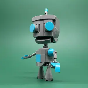 Robot Building Blocks Kit Sci-Fi Space Alien Action Figure Toy, Moc Blocks Set, Creative DIY Brick Construction Set, STEM Educational Engineering Project for Adults Teens Boys, Desktop Decoration Office Ornament, Birthday Christmas Gift for Geeks
