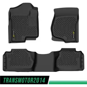 Fit For 07-13 Chevy Silverado GMC Sierra Extended Cab TPE All Weather Floor Mats