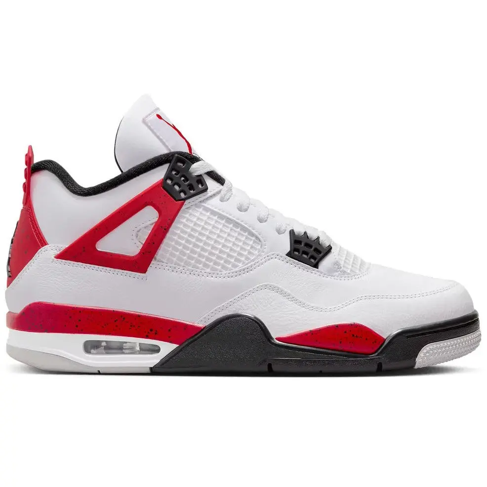 Air Jordan Retro 4 Red Cement Sneakers - Authentic | jordan 4 | sneakers | retro | basketball | red cement | high top | mens | classic | iconic | colorway | Comfortable Sneakers | Trending Shoes 2026 | Fashion Sneakers | Everyday Shoes