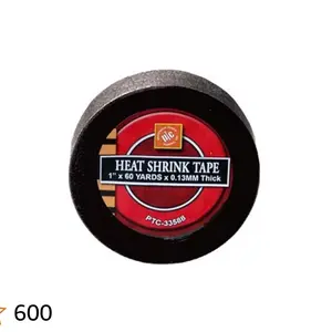 1 inch x 180 feet Black Heat Shrink Tape Non Adhesive (A)