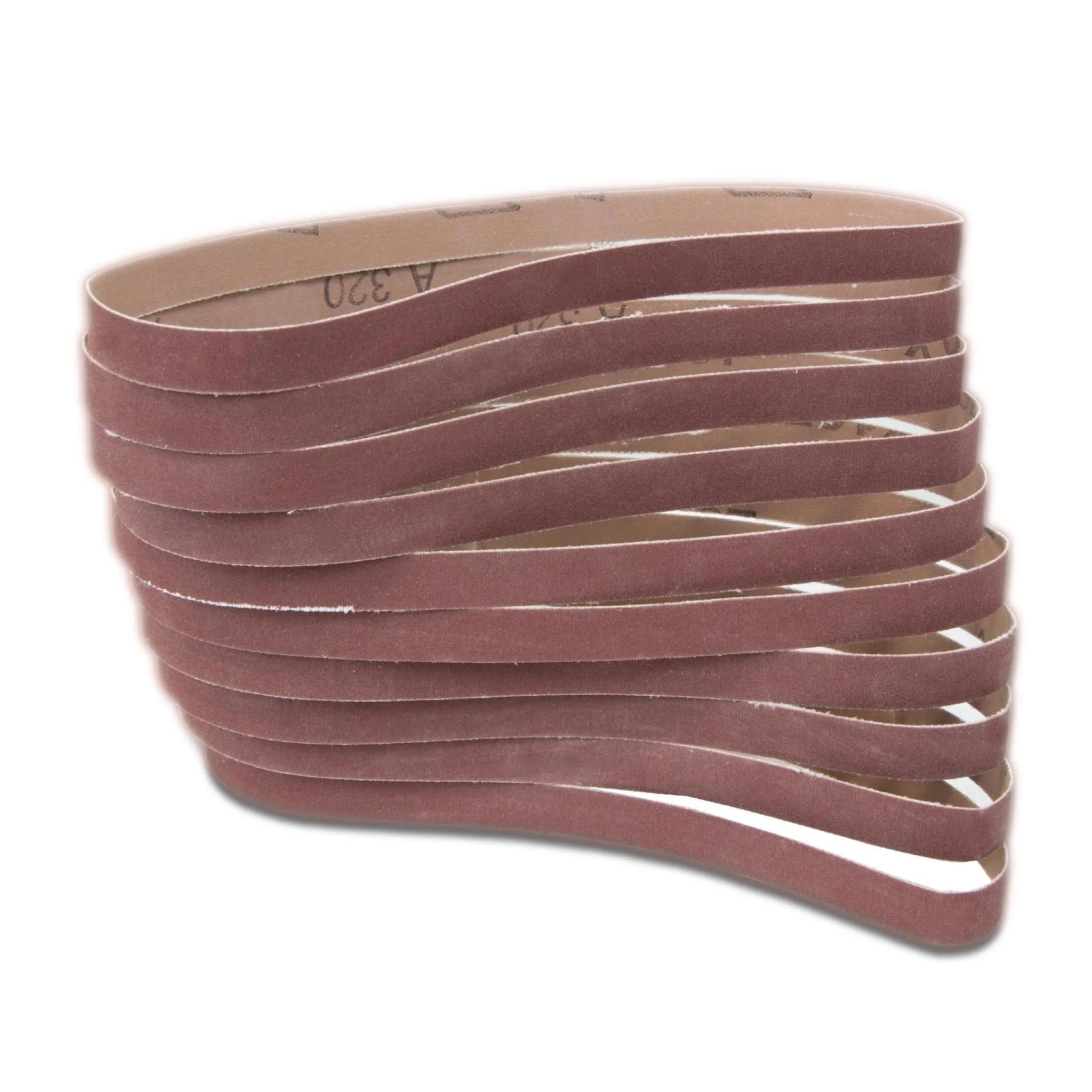 WEN 6307SP320 Universal Size Wood Sanding Belt Sandpaper - 320-Grit, 1/2 x 18-Inch, 10-Pack (10 Belts) for Wood, Metal/Plastic Resurfacing, Ten Belts