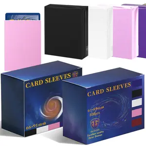 500PCS 66×91mm & 62x89mm Two Sizes Multicolored frosted Card Sleeves for Game Cards. 66x91mm Compatible with PKM/MTG/PTCG Tear-Resistant and Wear-Resistant Card Sleeves. 62x89mm only Suitable for YGO!  Smooth for Shuffling the Best Festival Gifts