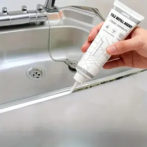 Tile Grout - Grout - Tile Filler - Waterproof Sealant - White Tile Grout, Waterproof Adhesive, Suitable for Floors, Walls, and Countertops - Universal Filling Solution for Various Applications