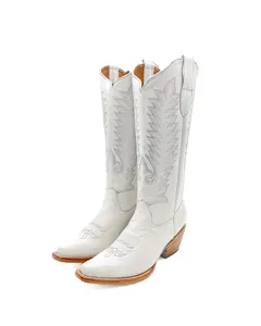 Cowboy Boot Tall White
