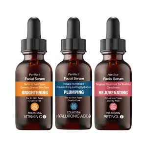 Trio Serums – Brightening Vitamin C + Plumping Hyaluronic Acid 100 + Rejuvenating Retinol - 30ml x 3 Skincare Daily