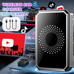 Wireless CarPlay Adapter 3-in-1 Magic Video Box, Streaming Netflix YouTube TikTok in Car, CarPlay Dongle with USB Drive, Not Compatible with Tesla & BMW