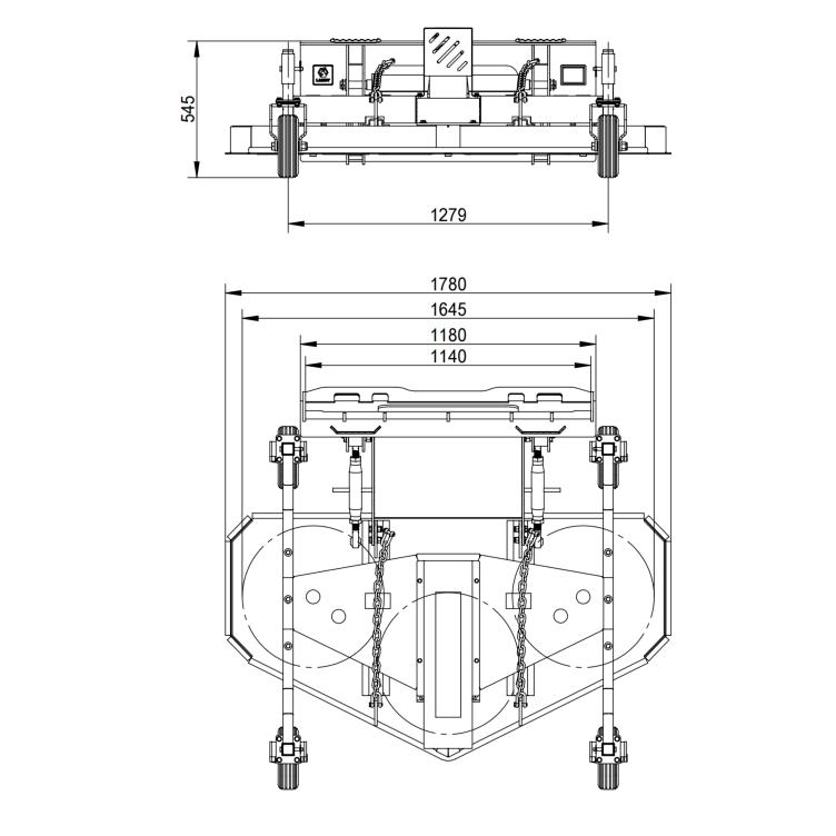 Landy Attachments Skid Steer Finish Mower Fits Universal Skid Steer Quick Attach Landy Attachments Skid Steer Finish Mower Fits Universal Skid Steer Quick Attach