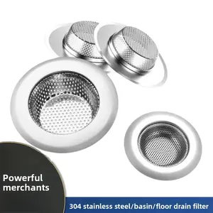 Must-Have Kitchen Bathroom Strainer!Stainless Steel Anti-Clog Mesh, Effective for Sink Drain Odor & Insect Prevention