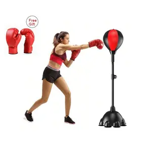 Punching Bag with Stand, Boxing Bag Height Adjustable - Speed Bag for Training, Boxing Equipment, Stress Relief & Fitness