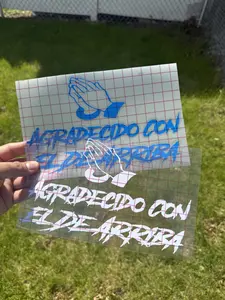 Agradecido con el de arriba car decal