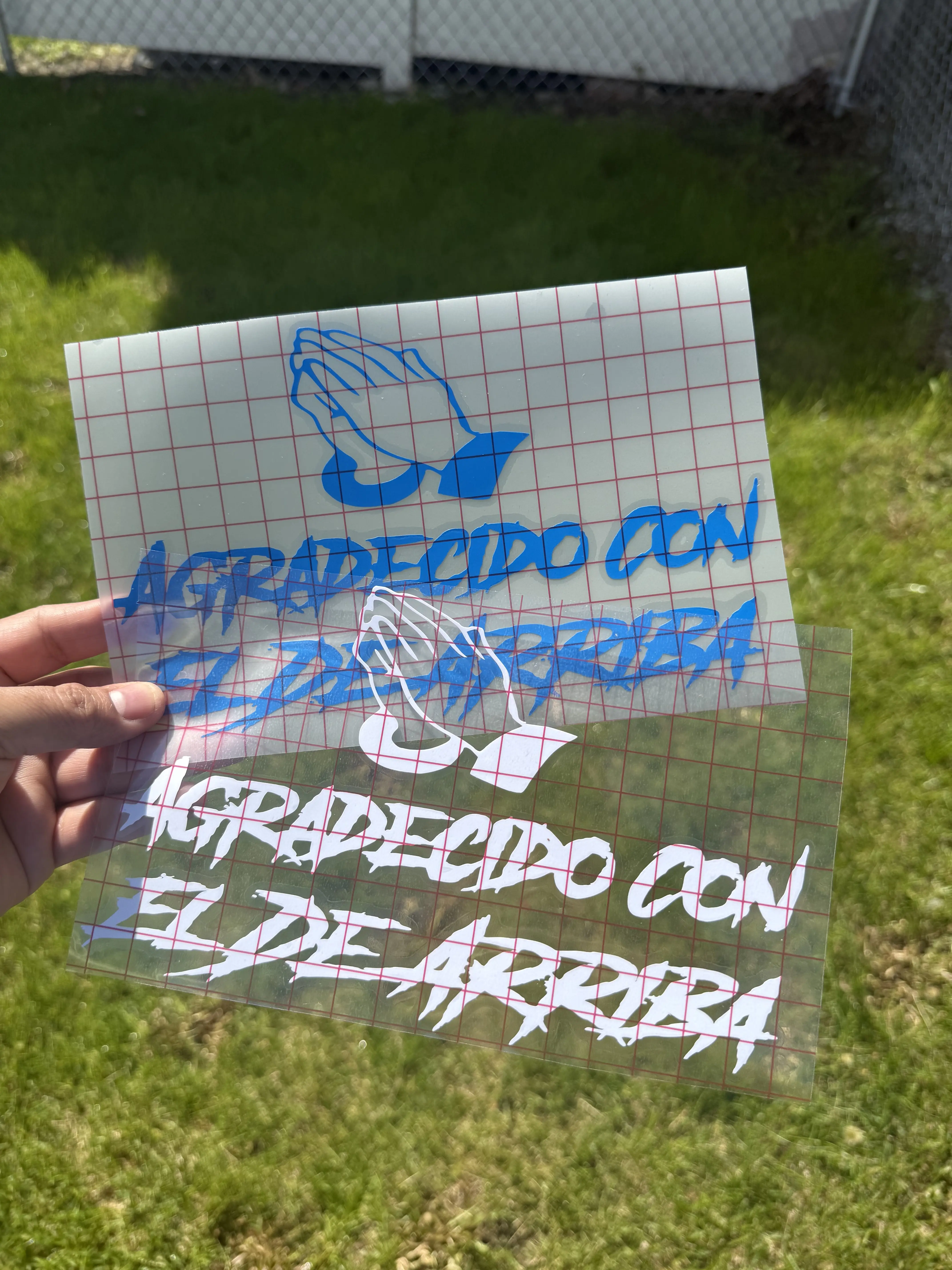 Agradecido con el de arriba car decal