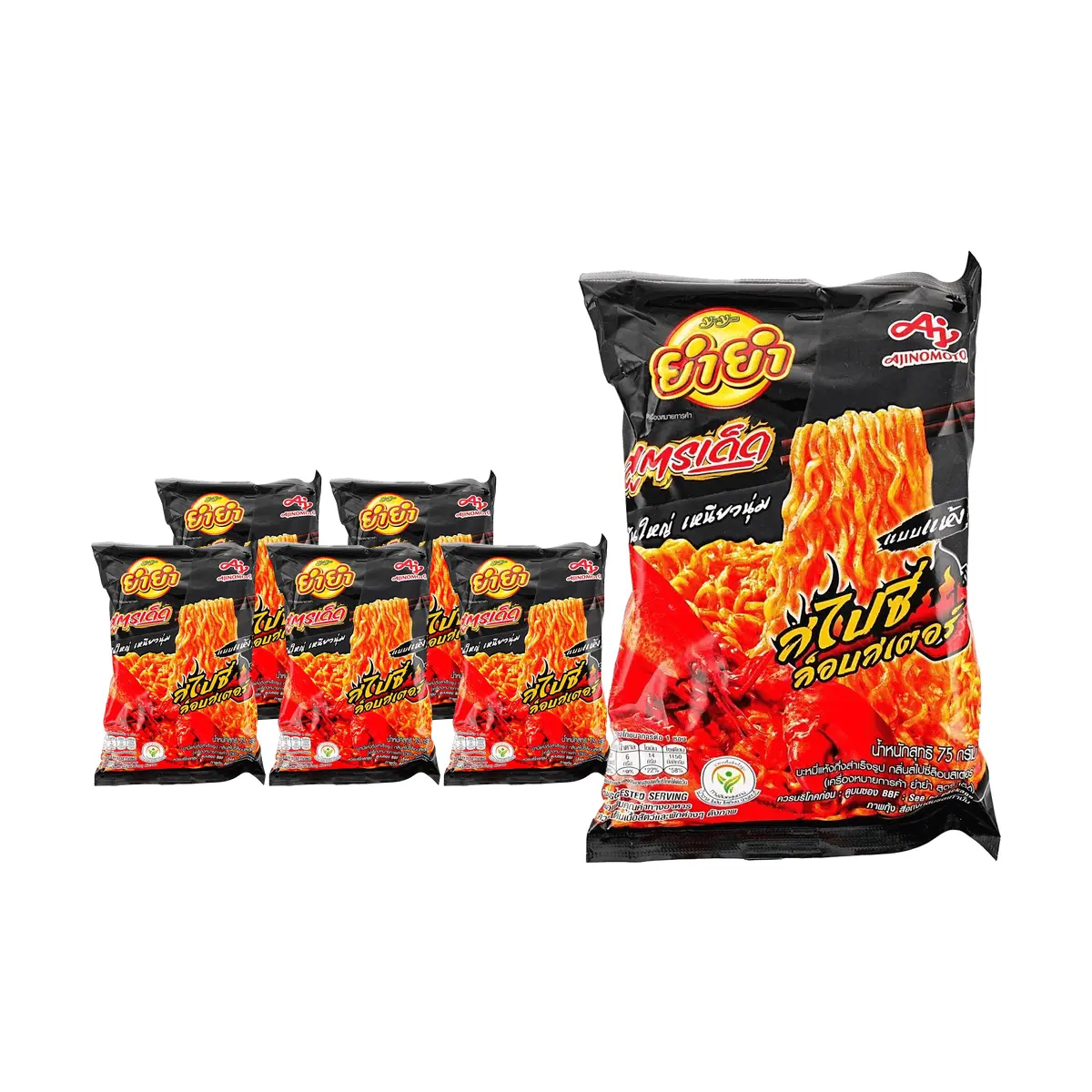 Yum Yum Tom Yum Kung Spicy Lobster Flavor Instant Noodles - 6 Pack