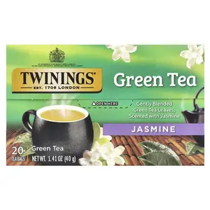 Twinings Green Tea, Jasmine, 20 Tea Bags, 1.41 oz (40 g)