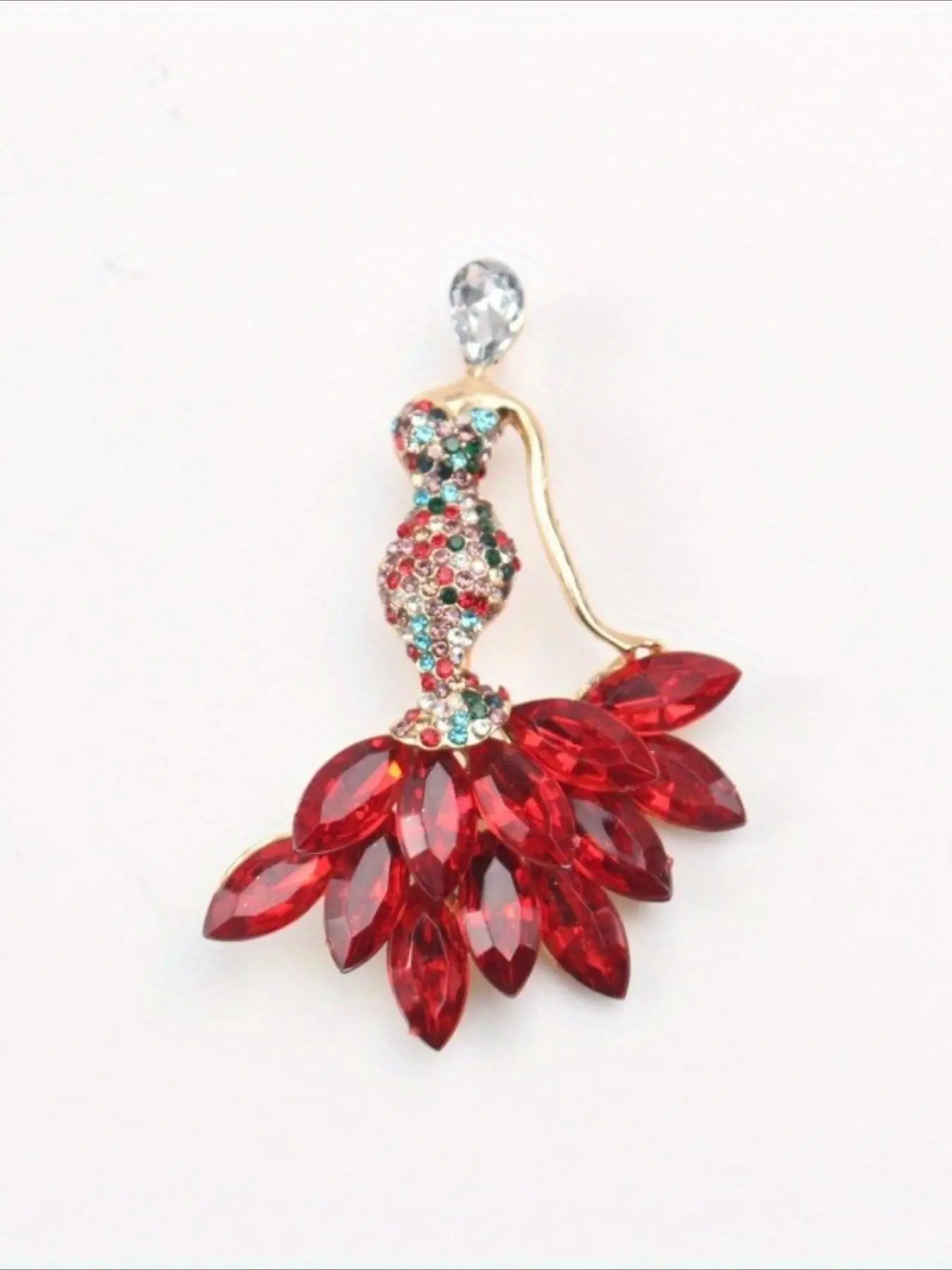 Fashionable and Elegant Mermaid Design Flower Brooch, Brooch Pin, Fashionable and Elegant Needle Silk Scarf Buckle, Trendy All-match & Exquisite Brooch for Birthday Gift, Floral Brooch