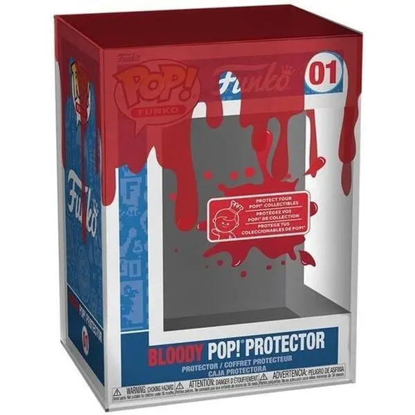 Funko Printed Pop Protector: Dripping Red Blood Collectible Case