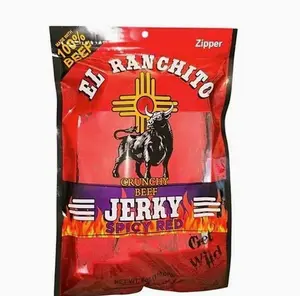 Spicy Red El Ranchito Crunchy Beef Jerky Net Wt. 2 oz