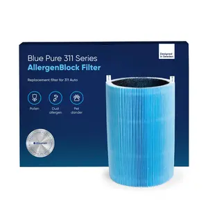 BLUEAIR Blue Pure 311 Auto Series AllergenBlock Filter, Genuine Replacement Blueair Filter, Allergies Pollen Dust Pet Dander, Blue Pure 311 Auto Series AllergenBlock Filter Fits 311 Auto Air Purifier