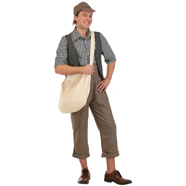 Adult 20's Newsie Costume