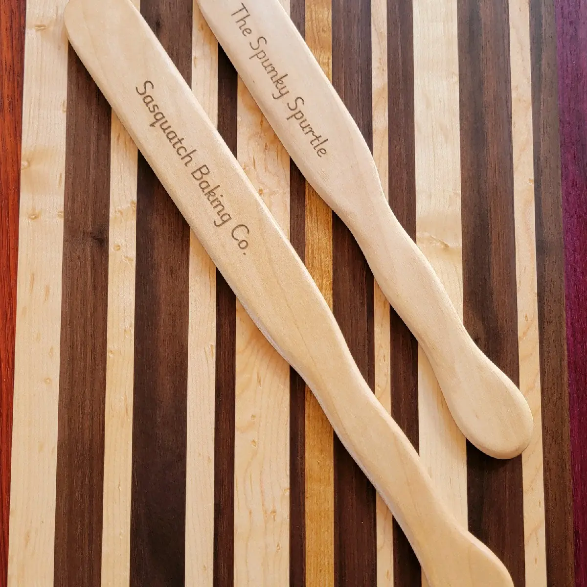 Personalized Sourdough Spurtle (11 or 14 inch)- Maple Only! specialty kitchen kitchen utensil long shovel sourdough spurtle Wooden Sturdy Wood Thick