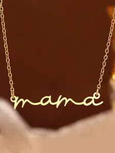 Elegant Mom Necklace Gift, Durable Stainless Steel Pendant Jewelry, Perfect Present for New Moms & First-Time Mothers