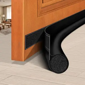 Door Draft Stopper 36 Inch Under Door Draft Blocker Door Sweep for Bottom of Door Reduce Cold Air, Soundproof, Light, Odor, Weather Stripping Door Seal Strip Fit for Interior/Exterior