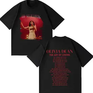 Olivia Dean Art of Loving Tour 2026 Graphic T Shirt Men Women Fashion T Shirt Summer Loose Casual Cotton High Quality T-shirts 3