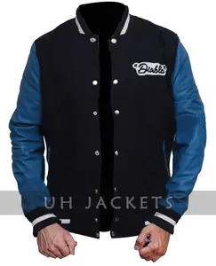 Jay Hernandez Blue Letterman Men's Jacket