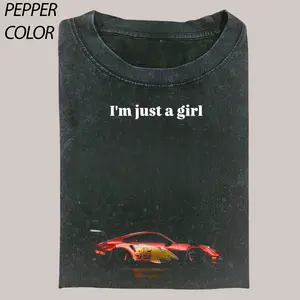 Vintage Mcqueen Porsche GT3 T-Shirt, I'm just a girl T-Shirt, Cars Funny Movie TEE, Y2k Shirt, Gift For Men Women, Fantasy Ring Movie Unisex Shirt