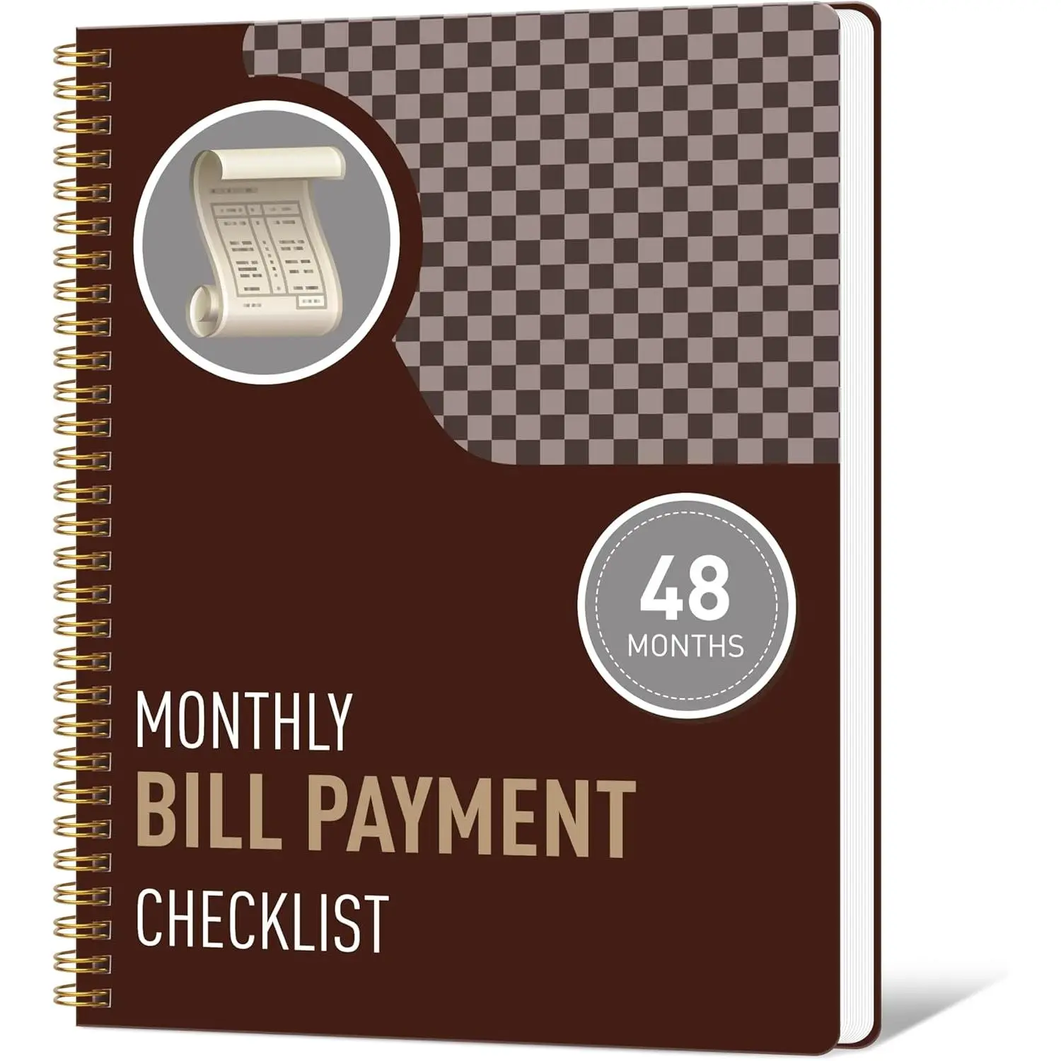 monthly bill payment checklist & Financial Planner Notebook - 4-Year Budget Organizer with 960 Bill Records, Income & Expense , Debt Payoff Log, and Savings Goals
