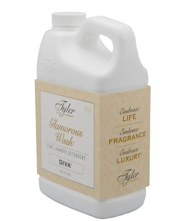 Tyler Candle Company Glamorous Wash 907g Liquid Detergent for All Fabric Types Phosphate-free Luxurious Fragrance Ideal for Machine and Hand-washing