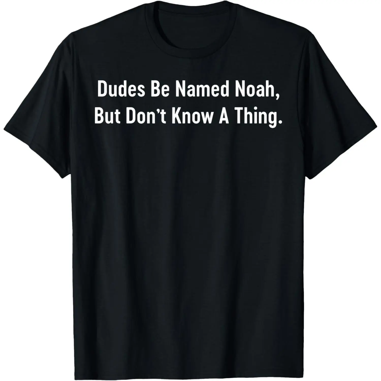 Dudes Be Named Noah But Dont Know A Funny Minimalist Graphic T-Shirt