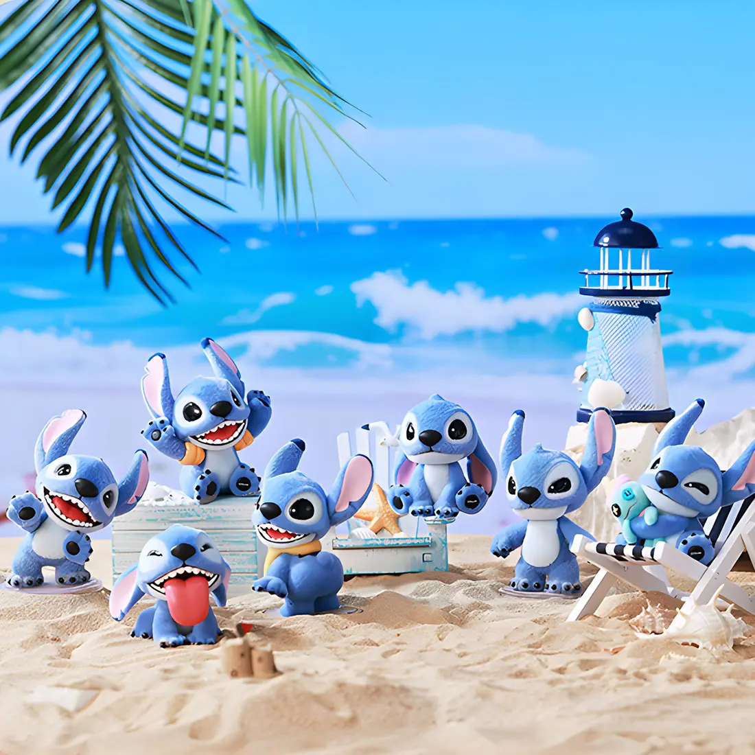 Disney Lilo & Stitch Plush Blind Box Figurines,Mystery Flocked Figure Blind Box Collectible,Cute Decor, Shelf Display & Gifts,Perfect for Disney Fans Kids Adults,Holiday Gifts, Birthday Gifts
