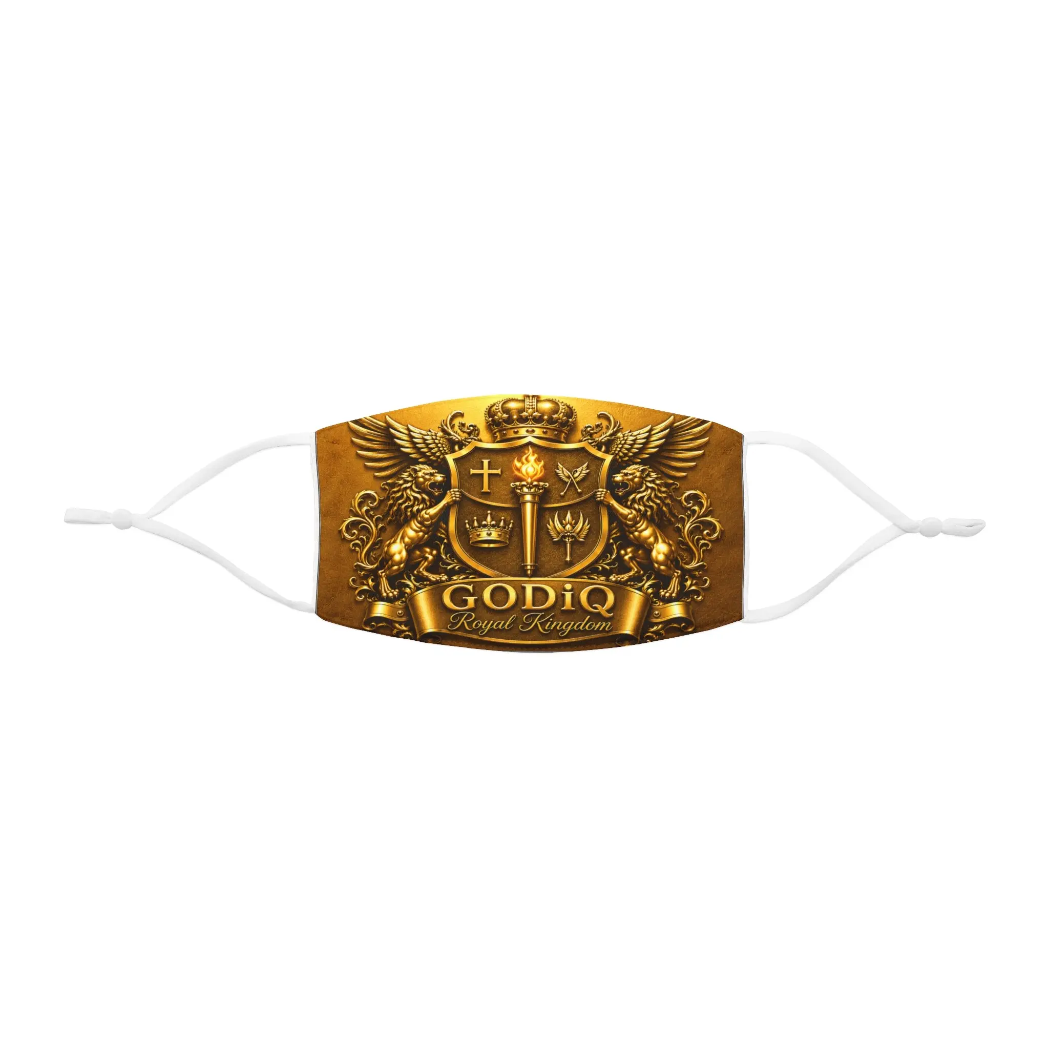 GODiQ™ "No Weapon Formed Against Me" Christian Face Mask – Luxury Faith Shield | Urban Armor Wear™ Premium Snug-Fit Mask