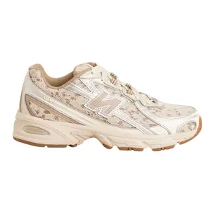 New Balance 740 Lace Beige Ribbon Laces Women's Sneaker Authentic Exclusive Closed Roud Toe Chunky Unisex Athletic Walking Fashion Brown Sneaker