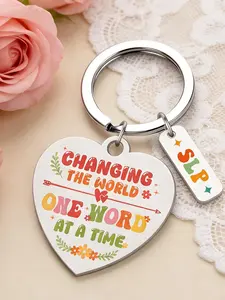 Speech Therapy Keychain, Slp Gift for Men and Women, Perfect for Birthdays, Christmas, Thank You Gifts for Therapists and Partners