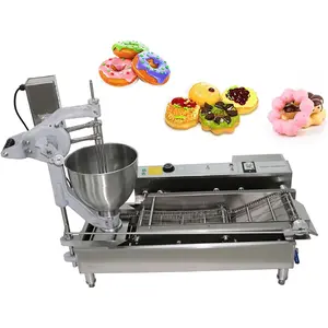 Kolice Commercial Automatic Heavy Duty Donuts Maker Machine Doughnut Frying Making Machine with 3 Different Molds to Make Ball/Flower/Ring Shaped Donuts, Dia: 1.18~4.72 inches