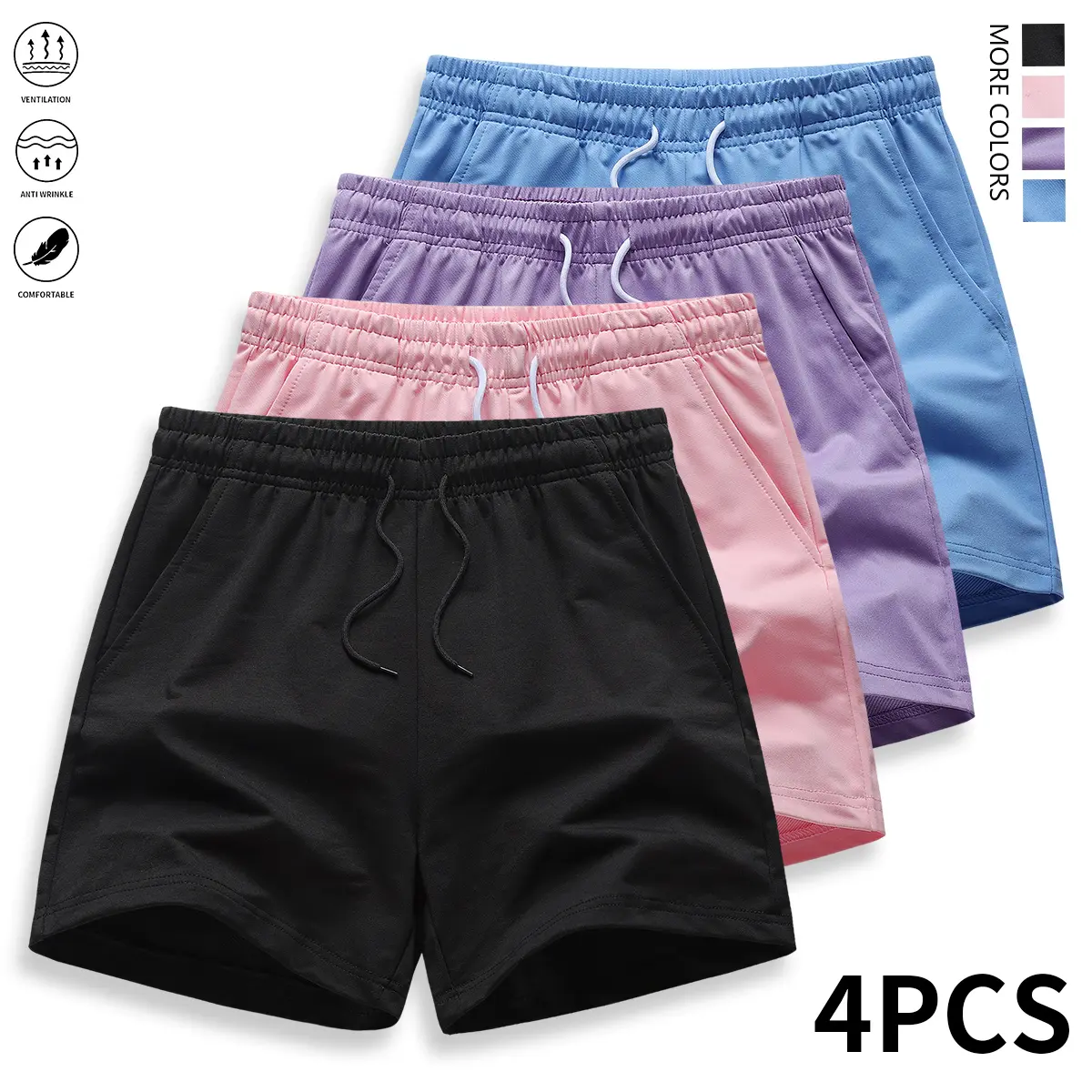 Black + Pink + Purple + Light Blue