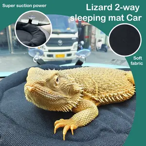 Pet Car Seat Bed for Reptiles, Hamsters, Rabbits, and Guinea Pigs, Multi-Use Sleeping Bag and Mattress for Vehicles, Comfortable and Portable Pet Bedding